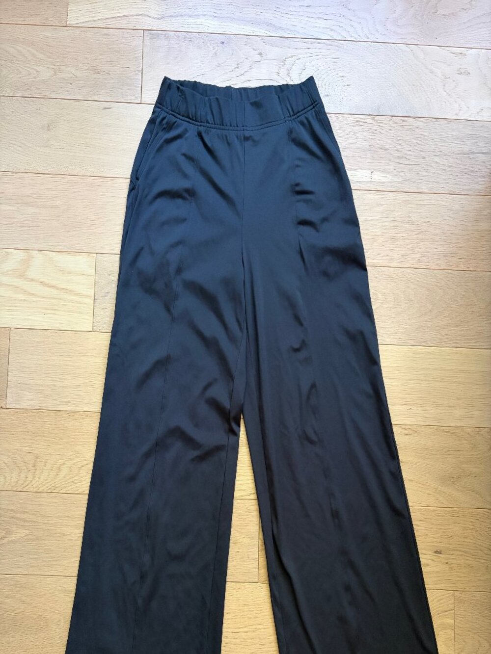 Old Navy Powersoft High Waisted Trouser Pants Black Tall Medium